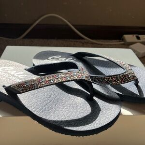 Women's Multi-colored Cali Flip-flops by Skechers Sz 7